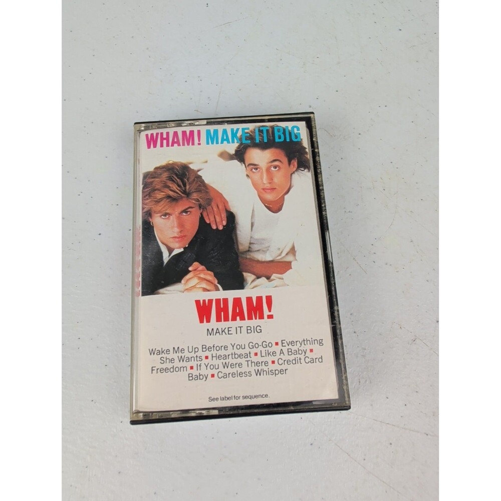 WHAM! Cassette Tape 80s Synth Pop MAKE IT BIG WAKE ME UP BEFORE YOU GO-GO